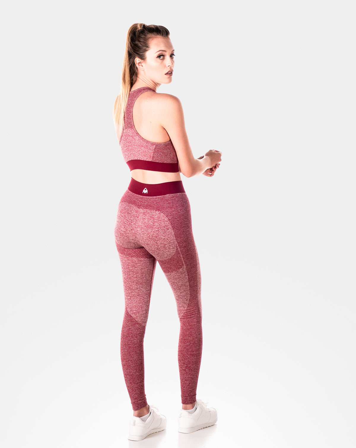 Womens Sculpt Red Leggings