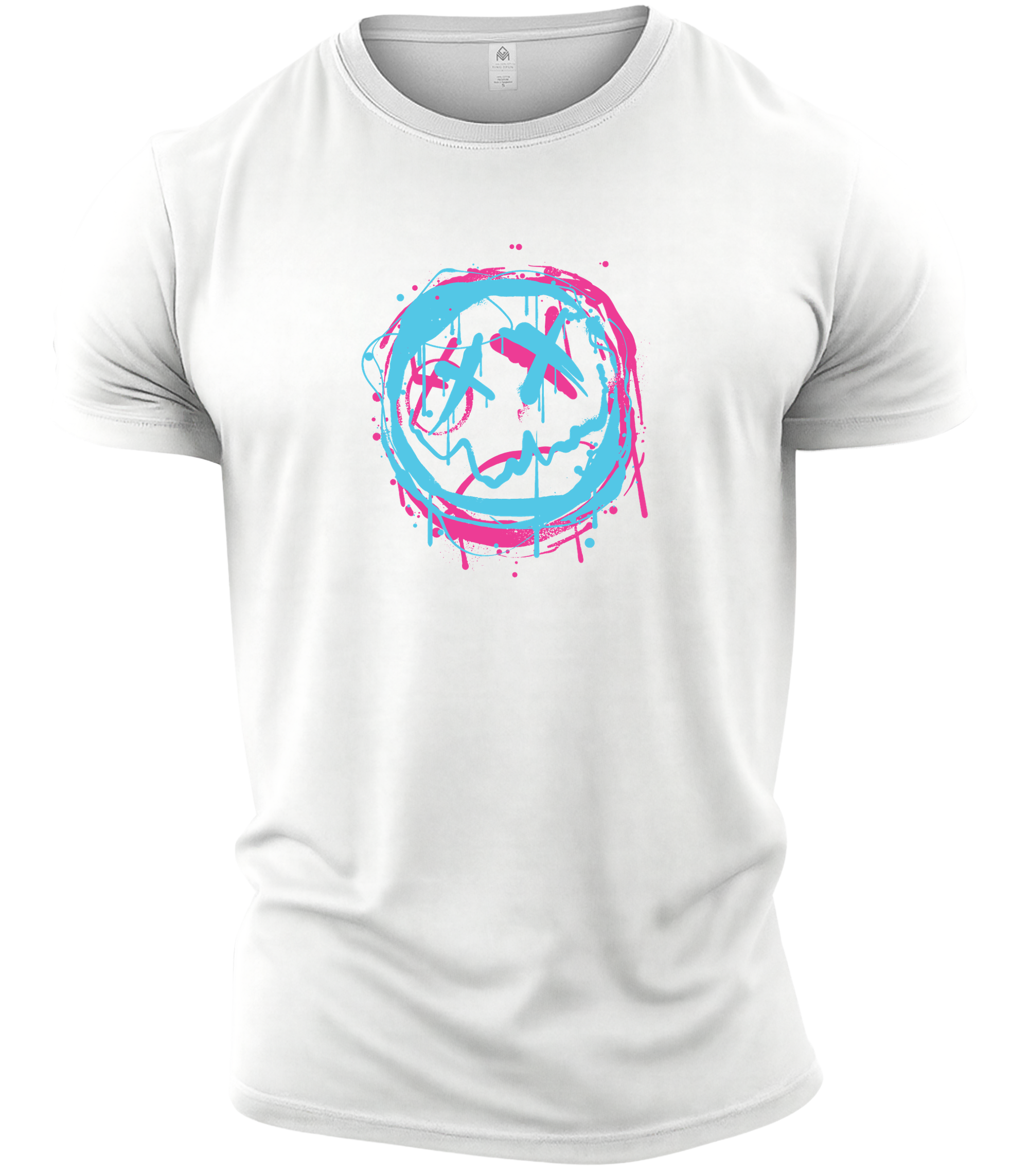 GYMTIER-TWISTEDSMILEY-GD001 - WHIT