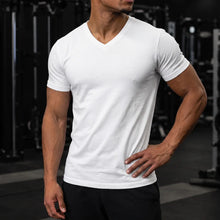 All White V-Neck 12 Pack - White