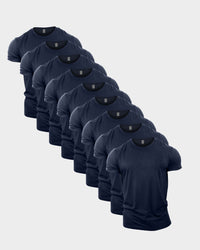 All Navy Crew Neck T-Shirt 9 Pack