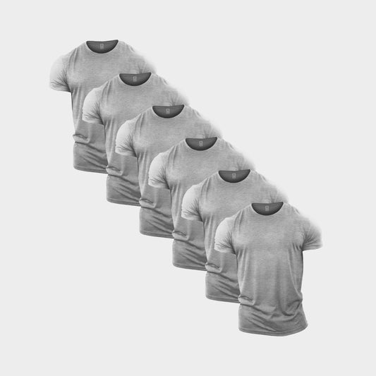 All Sport Grey Crew Neck T-Shirt 6 Pack