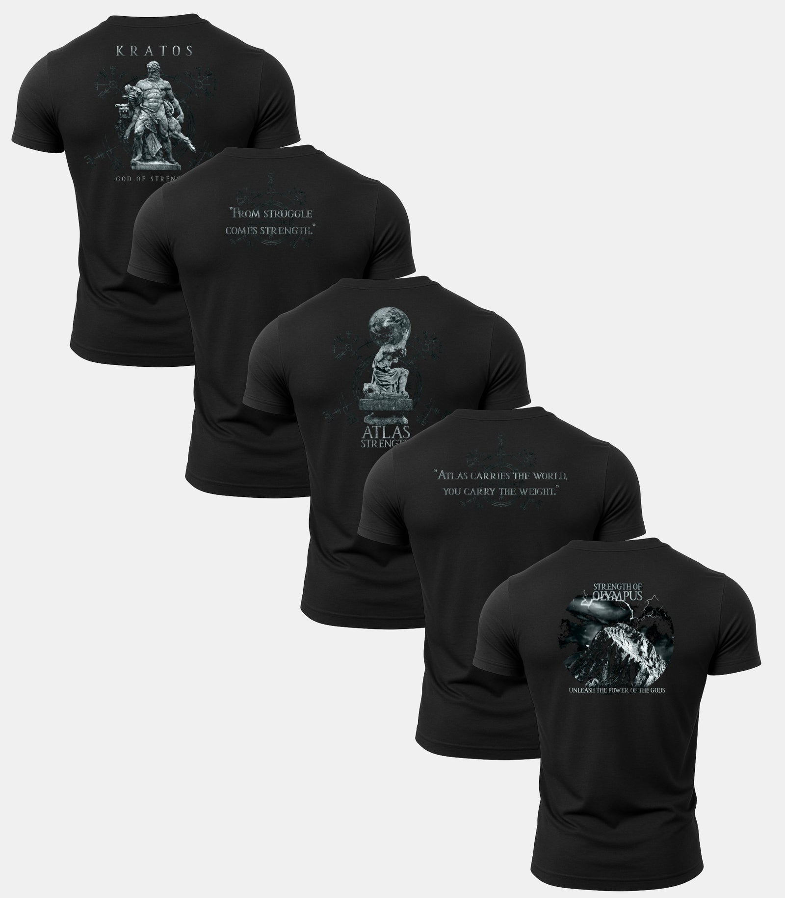 Atlas Strength Gym T-Shirt 5 Pack