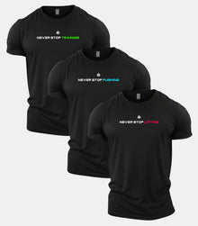 Core Never Stop All Black 3 Pack