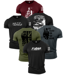 Gymtier Barbell Division - Choppa Gym T-Shirt 6 Pack