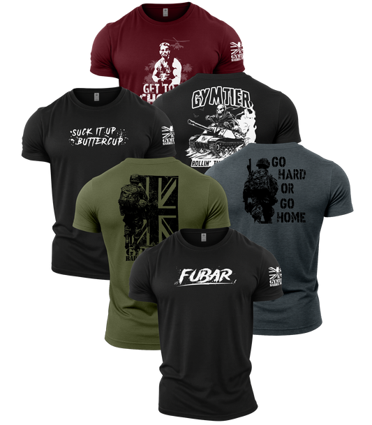 Gymtier Barbell Division - Choppa Gym T-Shirt 6 Pack