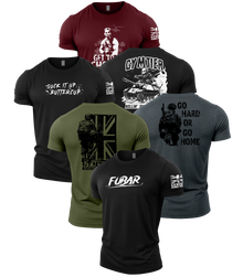 Gymtier Barbell Division - Choppa Gym T-Shirt 6 Pack