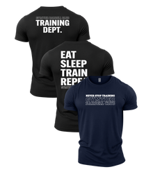 Gymtier Barbell Club Gym T-Shirt 3 Pack