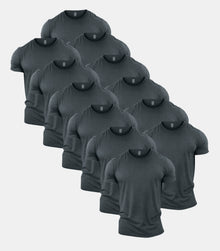 All Grey Crew Neck Gym T-Shirt 12 Pack