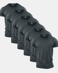 All Grey Crew Neck T-Shirt 6 Pack