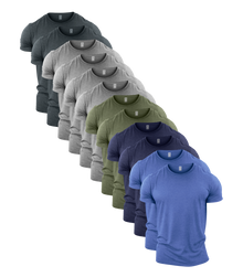 All Heathers Crew Neck Gym T-Shirt 12 Pack