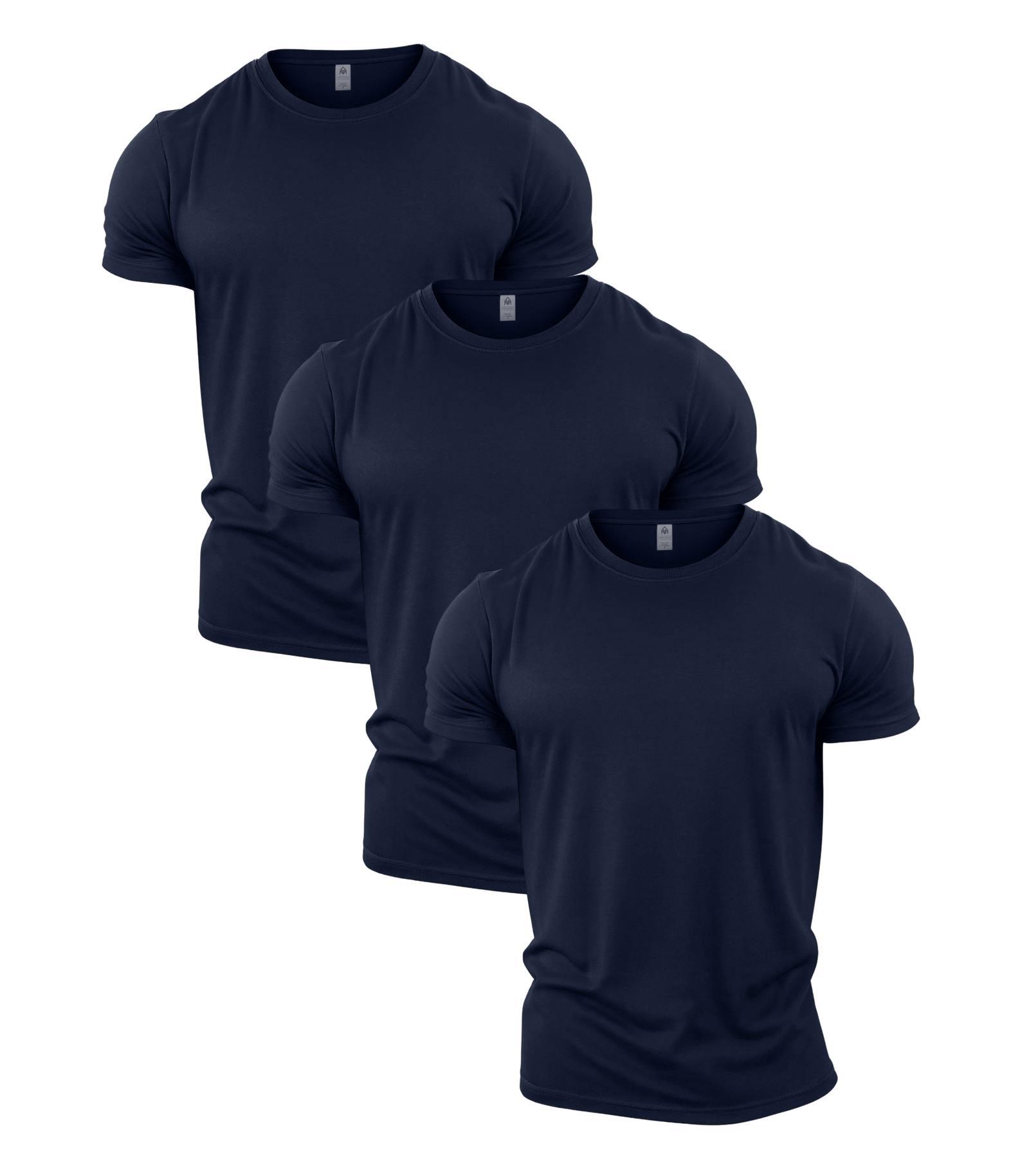 All Navy Crew Neck Gym T-Shirt 3 Pack
