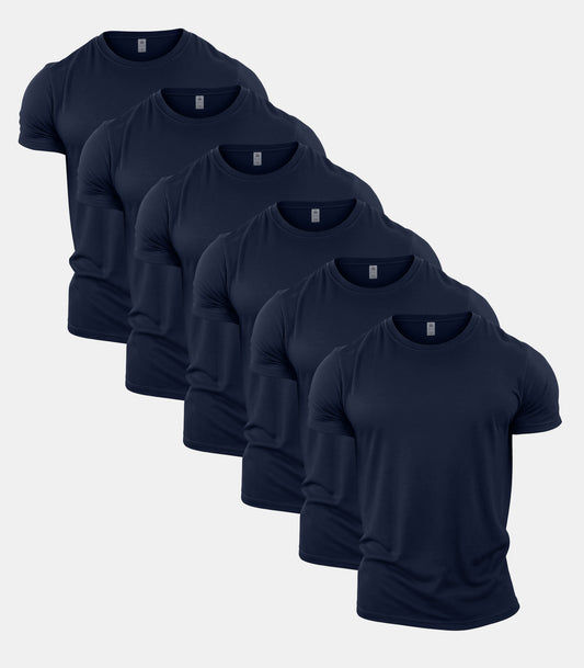 All Navy Crew Neck T-Shirt 6 Pack