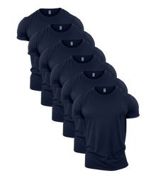 All Navy Crew Neck Gym T-Shirt 6 Pack
