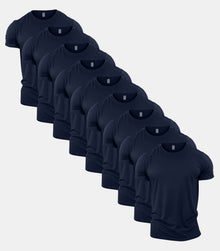 All Navy Crew Neck Gym T-Shirt 9 Pack