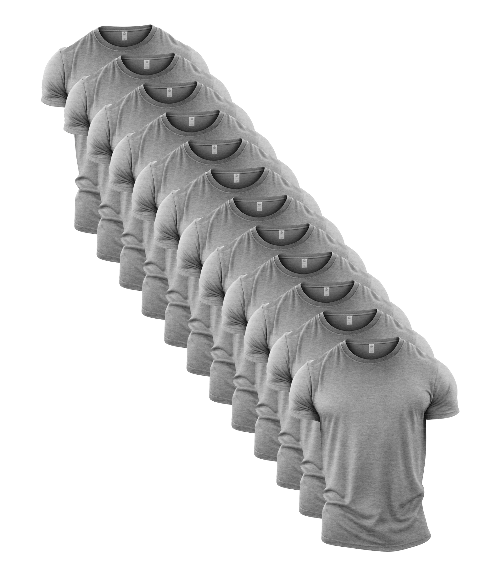 All Sport Grey Crew Neck Gym T-Shirt 12 Pack