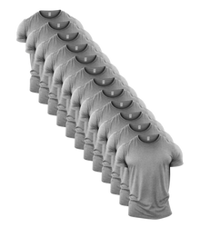 All Sport Grey Crew Neck Gym T-Shirt 12 Pack