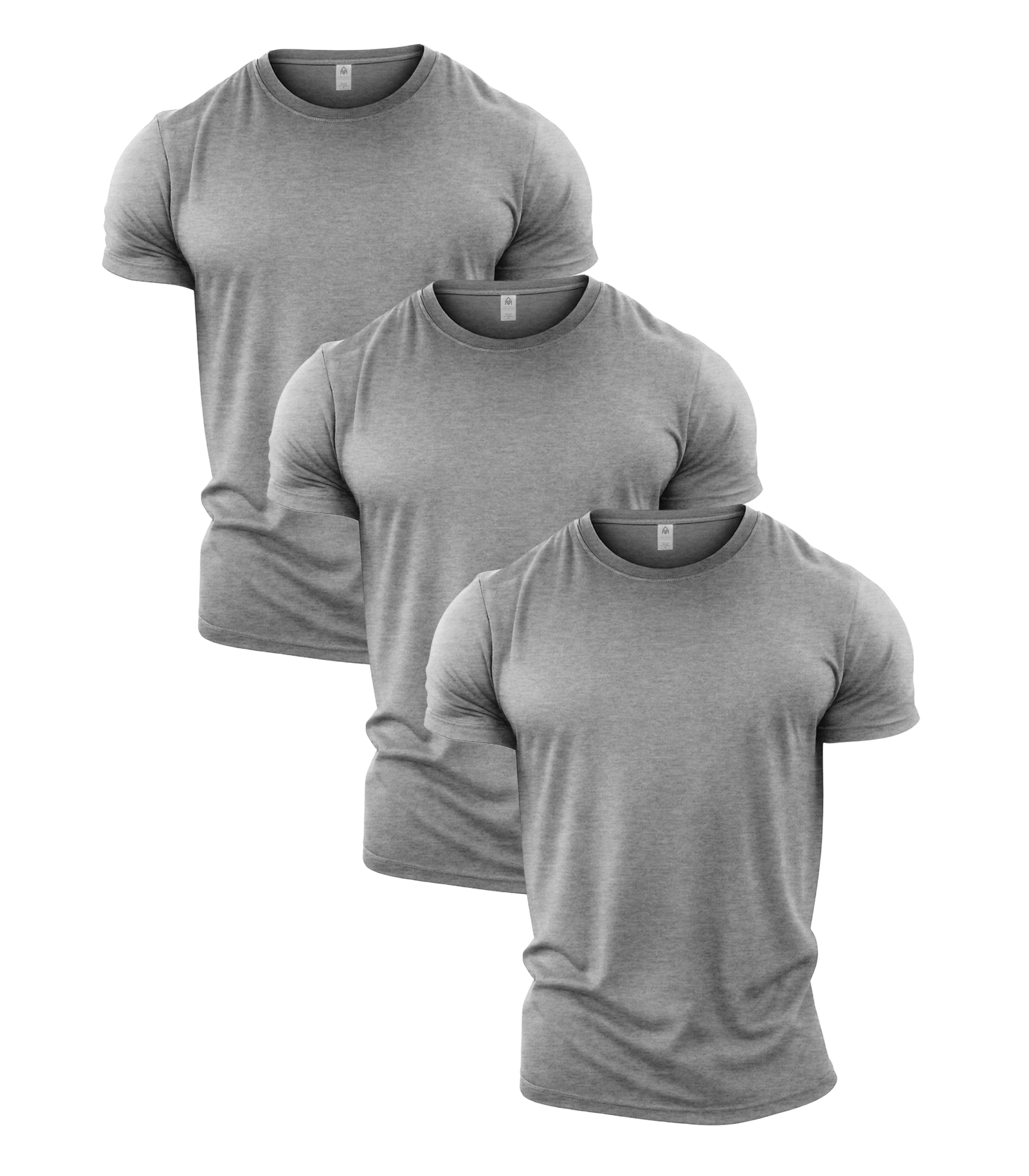 All Sport Grey Crew Neck Gym T-Shirt 3 Pack