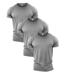 All Sport Grey Crew Neck Gym T-Shirt 3 Pack