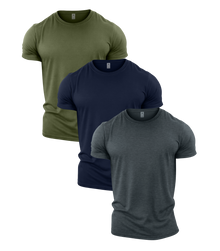 Essentials Crew Neck Gym T-Shirt 3 Pack