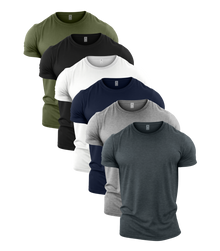 Essentials Crew Neck Gym T-Shirt 6 Pack