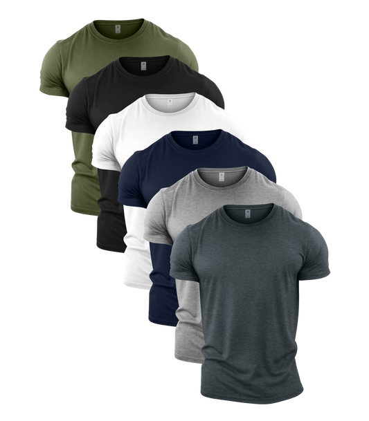 Essentials Crew Neck Gym T-Shirt 6 Pack