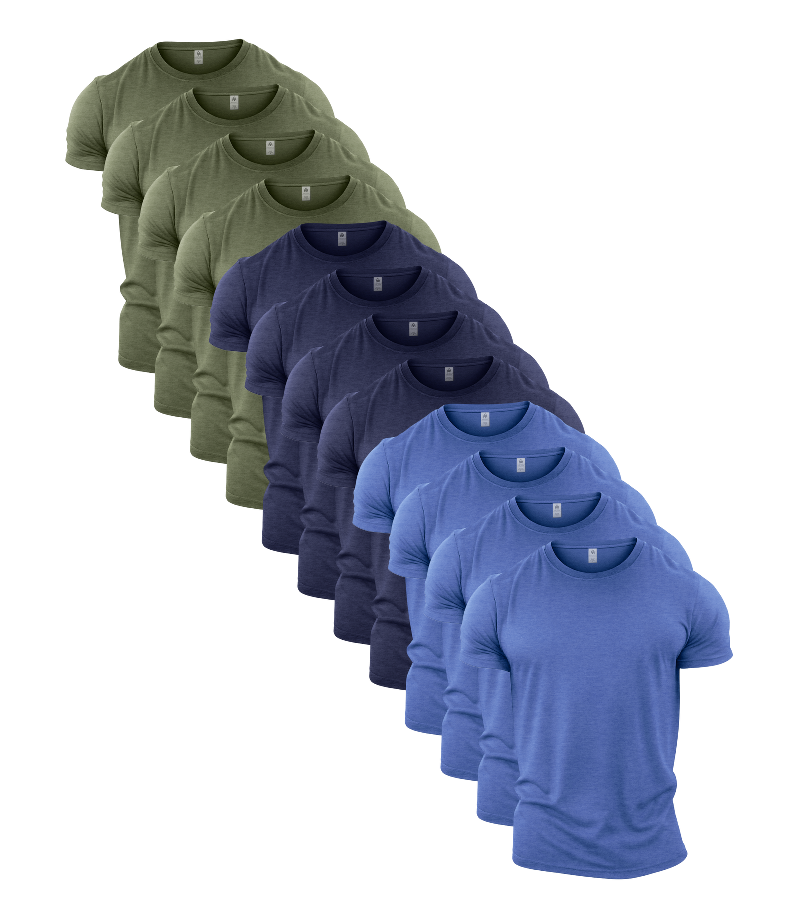 Heather Colours Crew Neck Gym T-Shirt 12 Pack