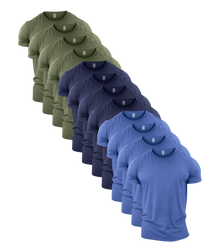 Heather Colours Crew Neck Gym T-Shirt 12 Pack