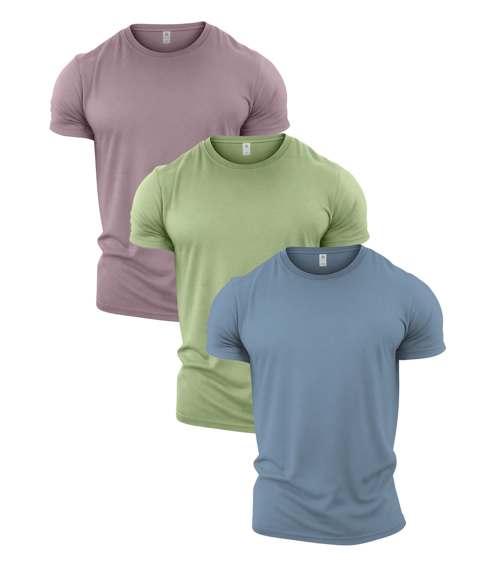 Pastel Crew Neck Gym T-Shirt 3 Pack