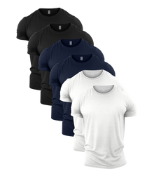 Standard Crew Neck Gym T-Shirt 6 Pack