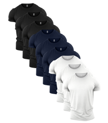 Standard Crew Neck Gym T-Shirt 9 Pack