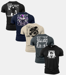 Gymtier Legends Anime Gym T-Shirt 5 Pack