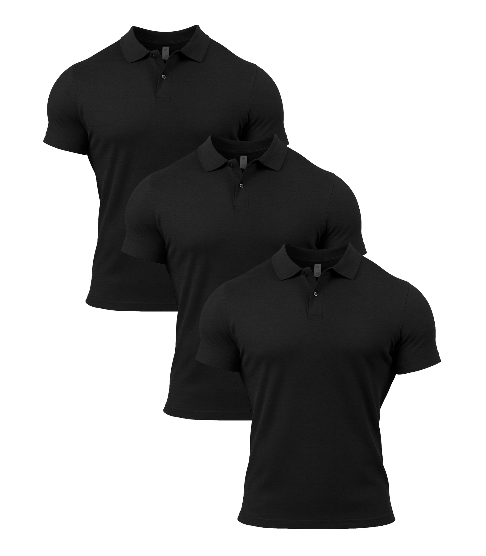 All Black Polo Shirt 3 Pack