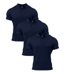 All Navy Polo Shirt 3 Pack