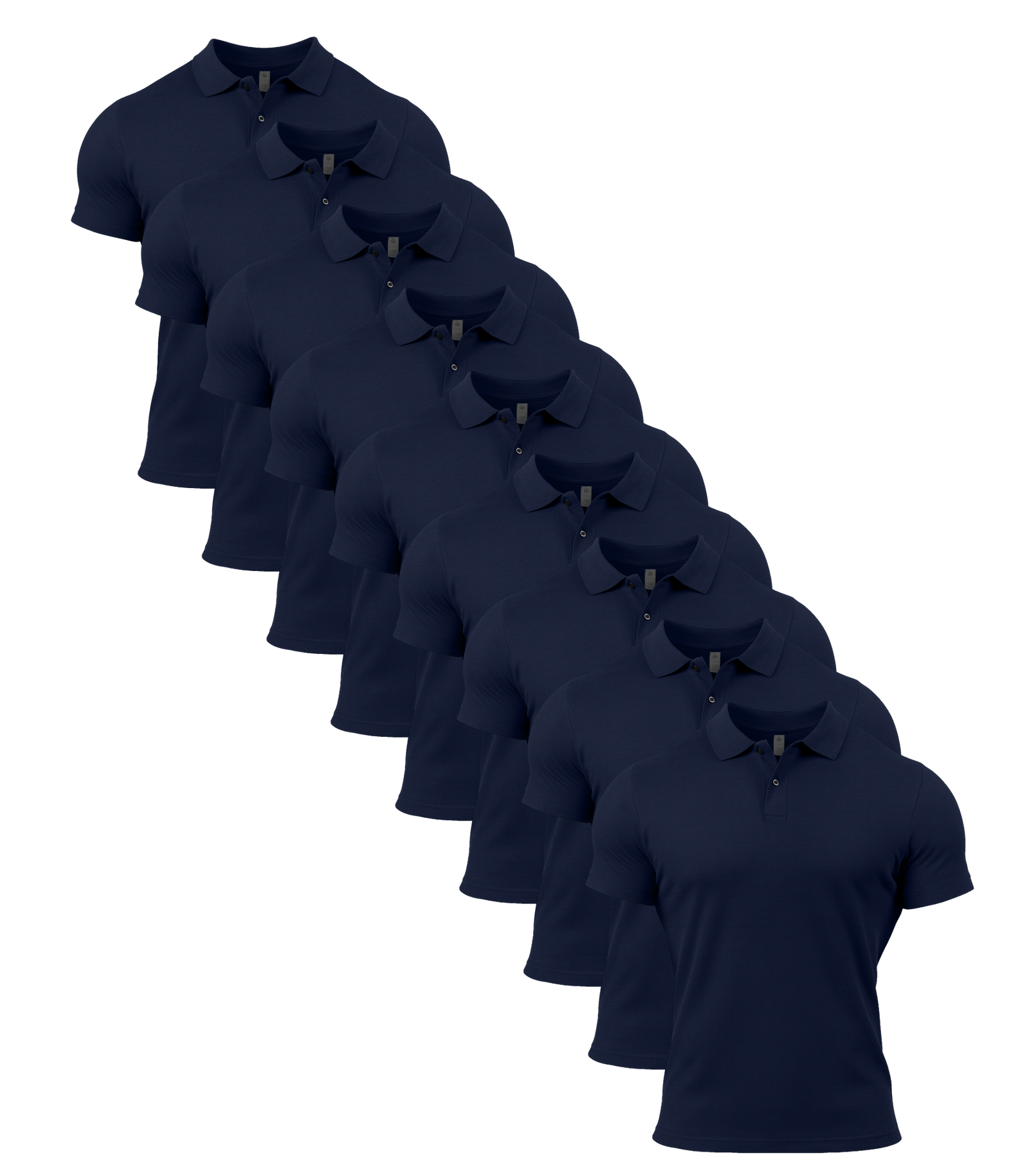 All Navy Polo Shirt 9 Pack