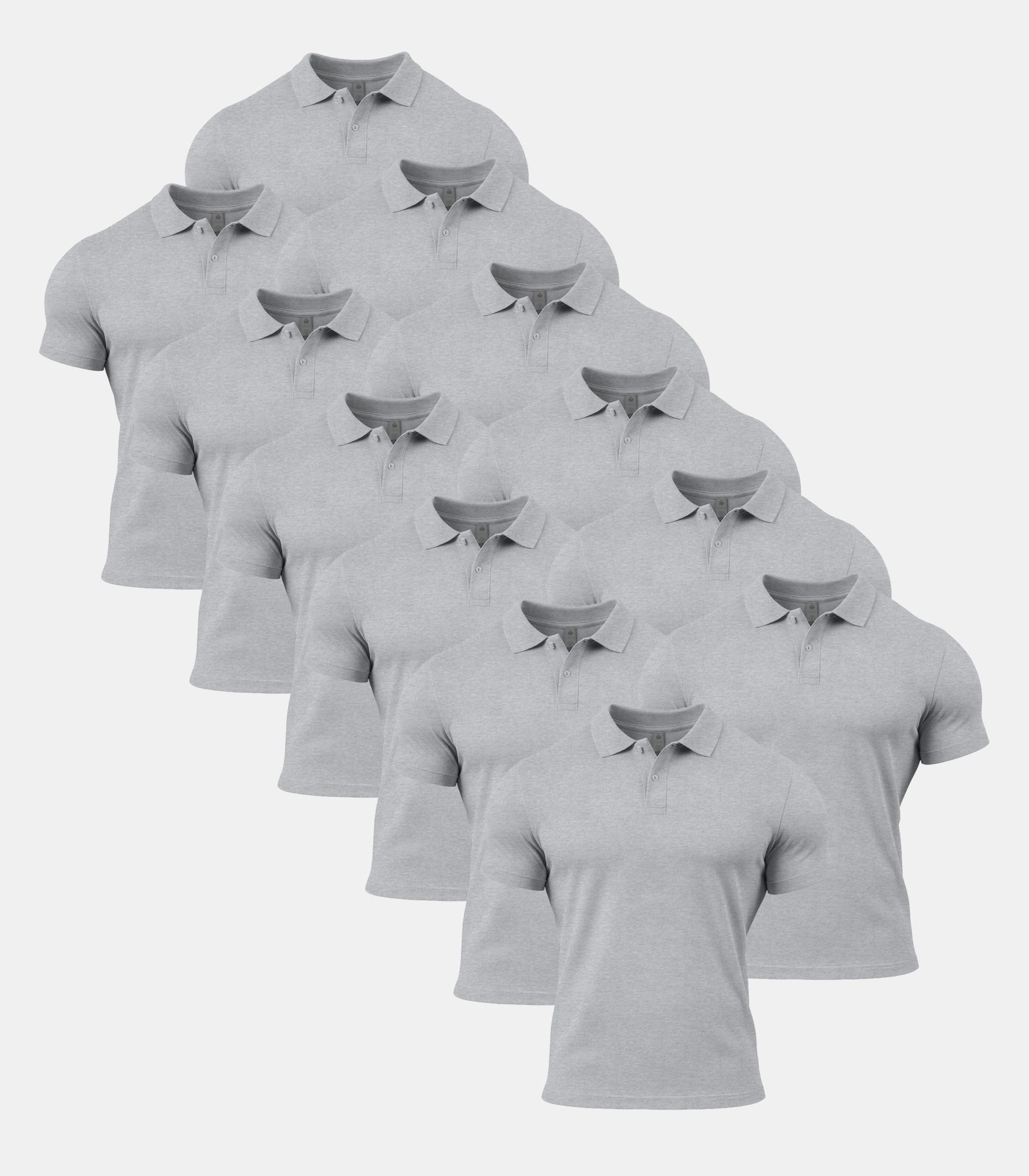 All Sport Grey Polo Shirt 12 Pack