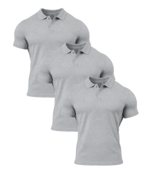 All Sport Grey Polo Shirt 3 Pack