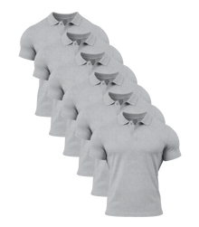 All Sport Grey Polo Shirt 6 Pack