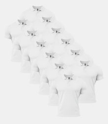 All White Polo Shirt 12 Pack