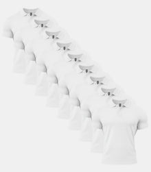 All White Polo Shirt 9 Pack