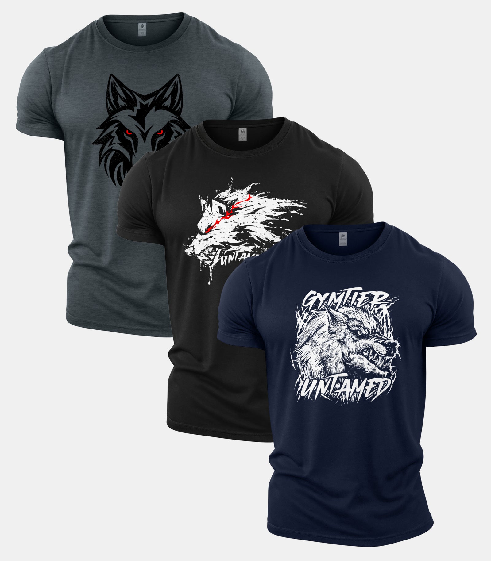 Gymtier Untamed Gym T-Shirt 3 Pack
