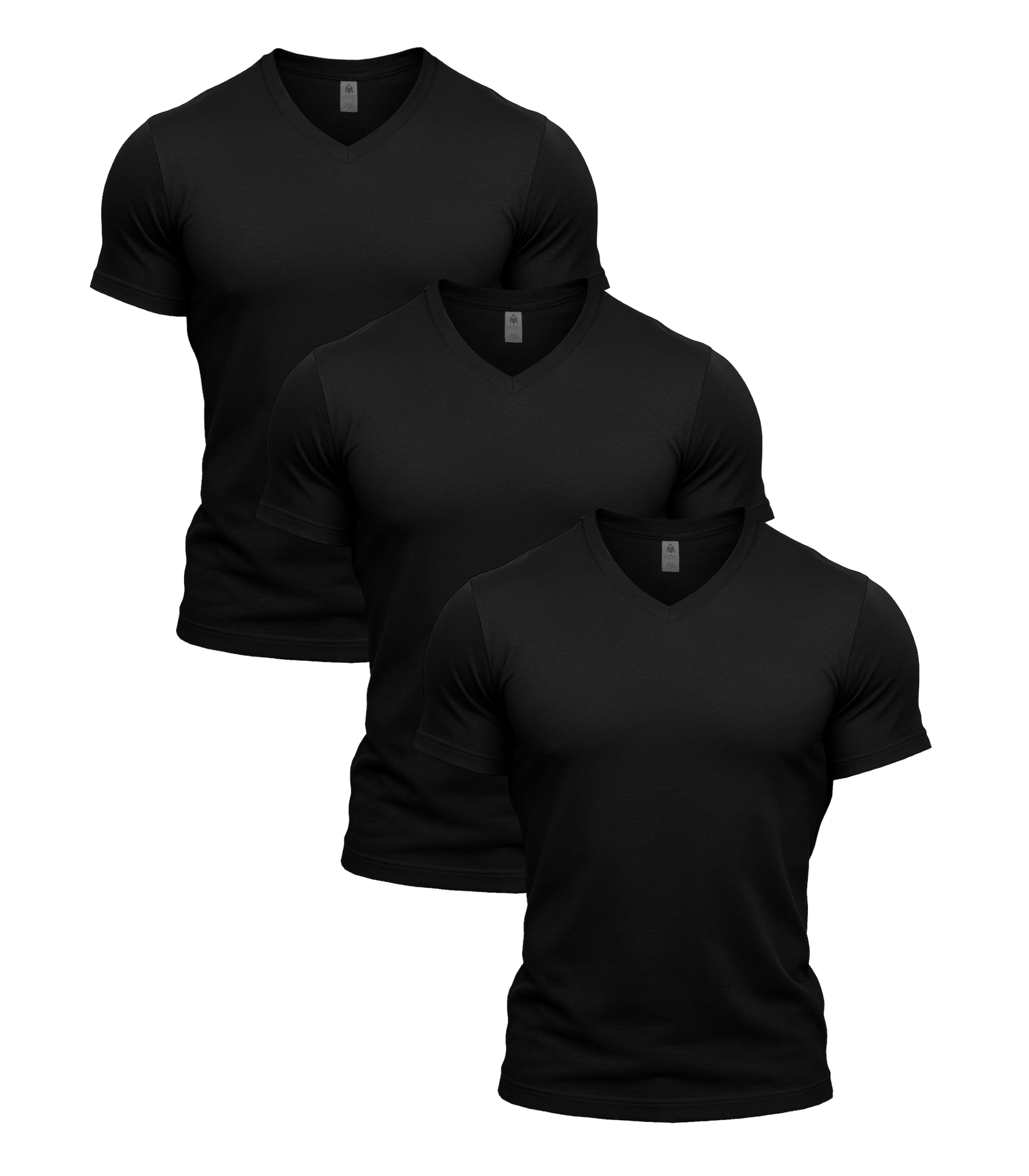 All Black V-Neck 3 Pack