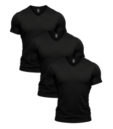 All Black V-Neck 3 Pack