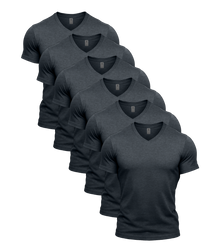 All Grey V-Neck 6 Pack