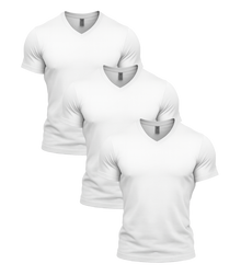 All White V-Neck 3 Pack