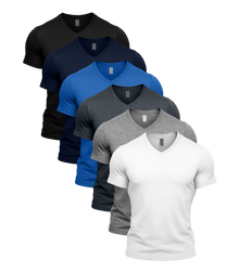 Multi Colour V-Neck 6 Pack