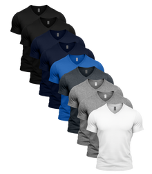 Multi Colour V-Neck 9 Pack