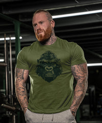 Gorilla Green Halftone - Gym T-Shirt