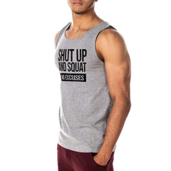 Shut up and Squat No Excuses Gym Vest