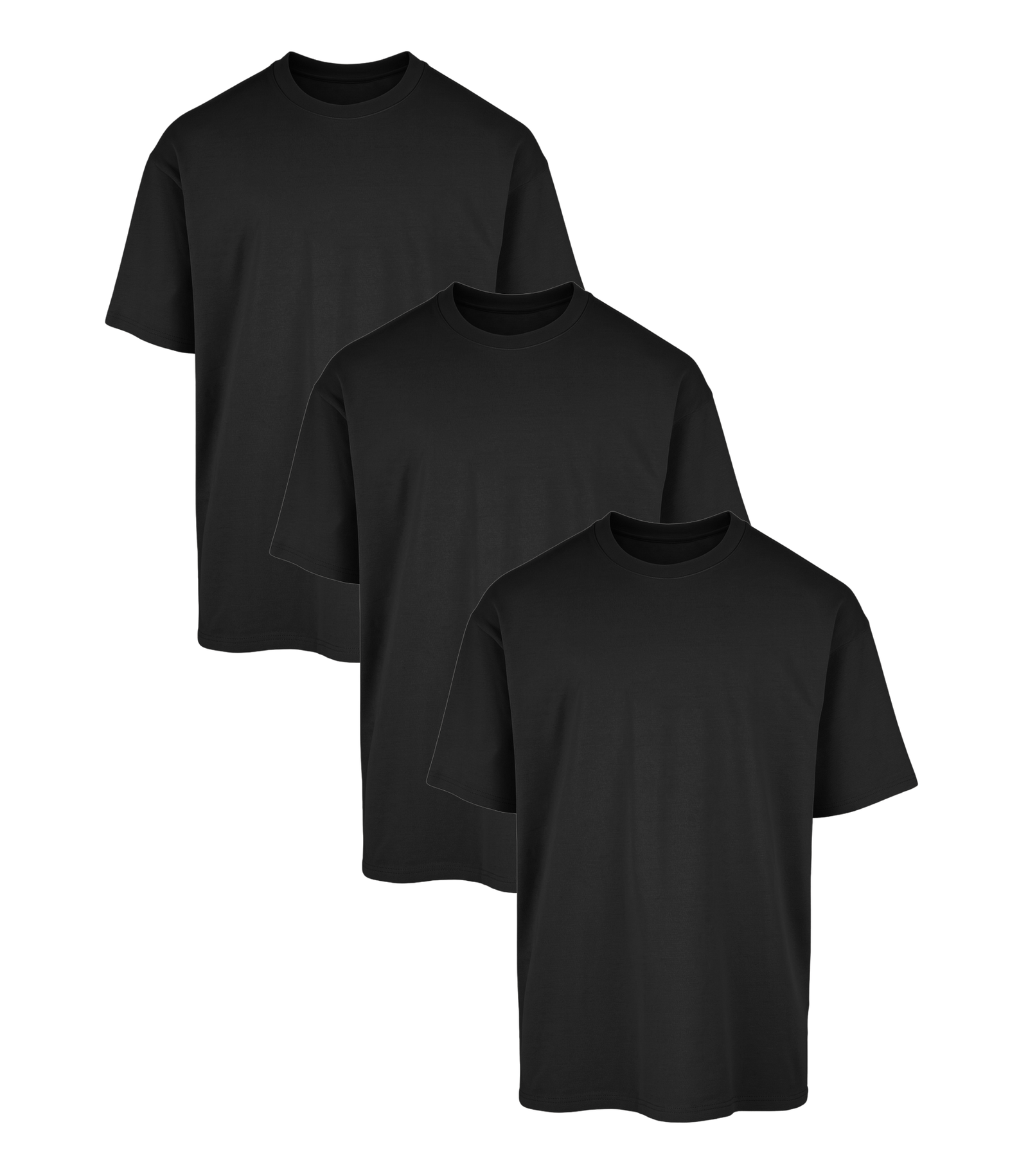 All Black Oversized Gym T-Shirt 3 Pack