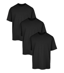 All Black Oversized Gym T-Shirt 3 Pack